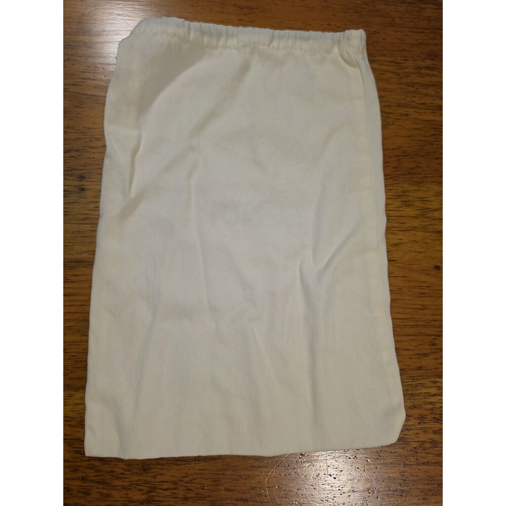 Fendi Roma Cream Cotton Drawstring Dust Bag Storage Pouch Shoes Bag 16.5x11 - Picture 2 of 4